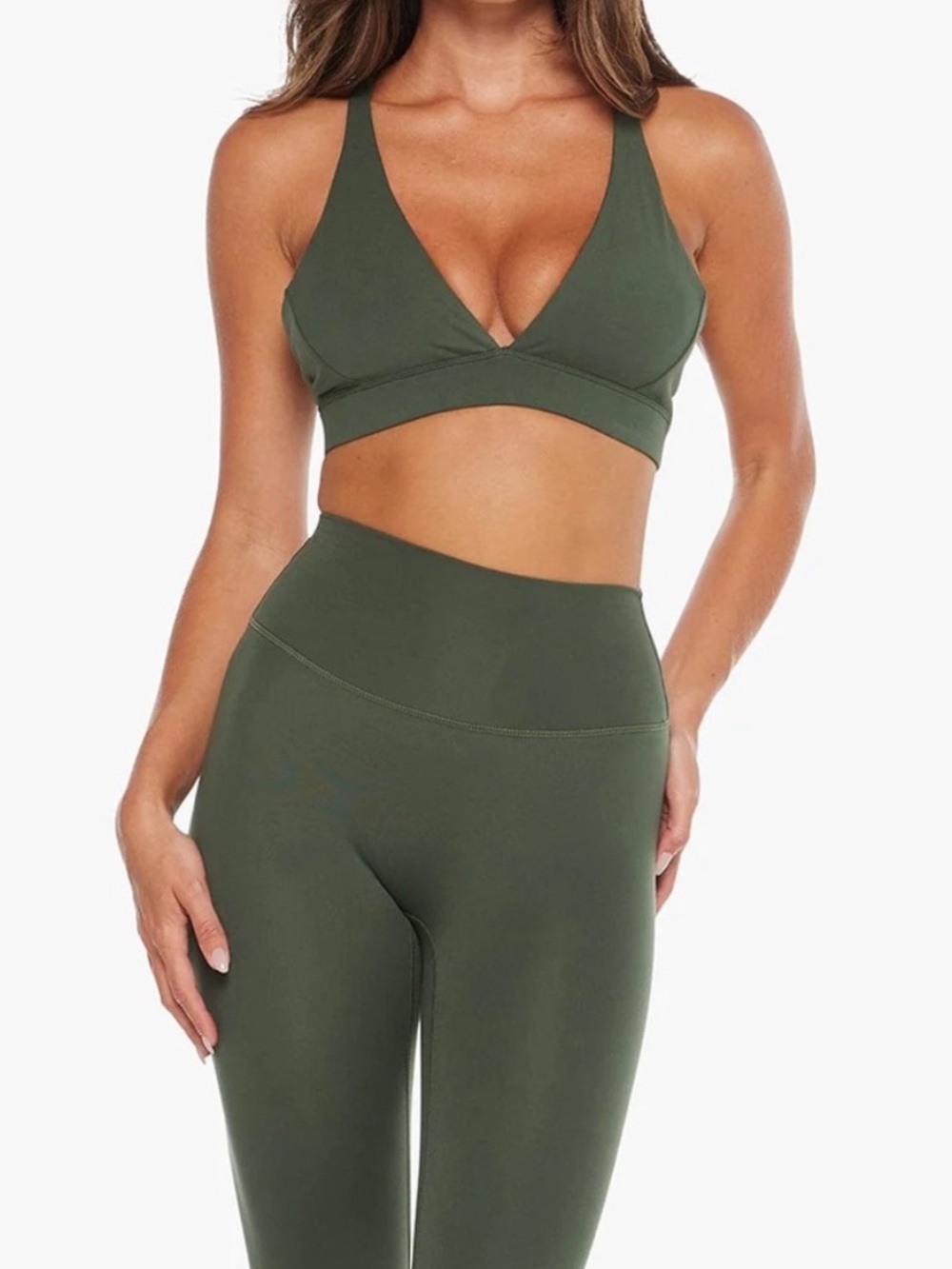 CSB Hinterland Serenity High-Waist Olive Green Leggings